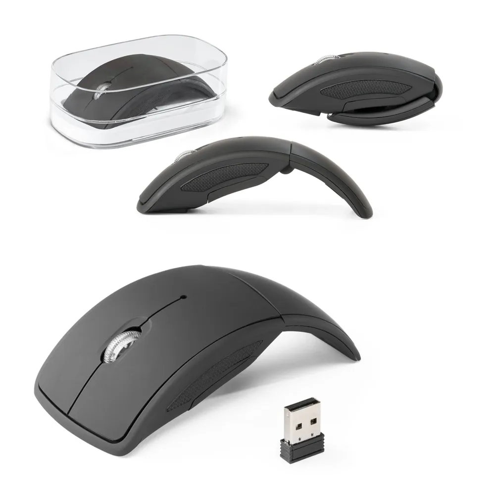 ALENCAR. Mouse wireless dobrável 2 4G. em ABS