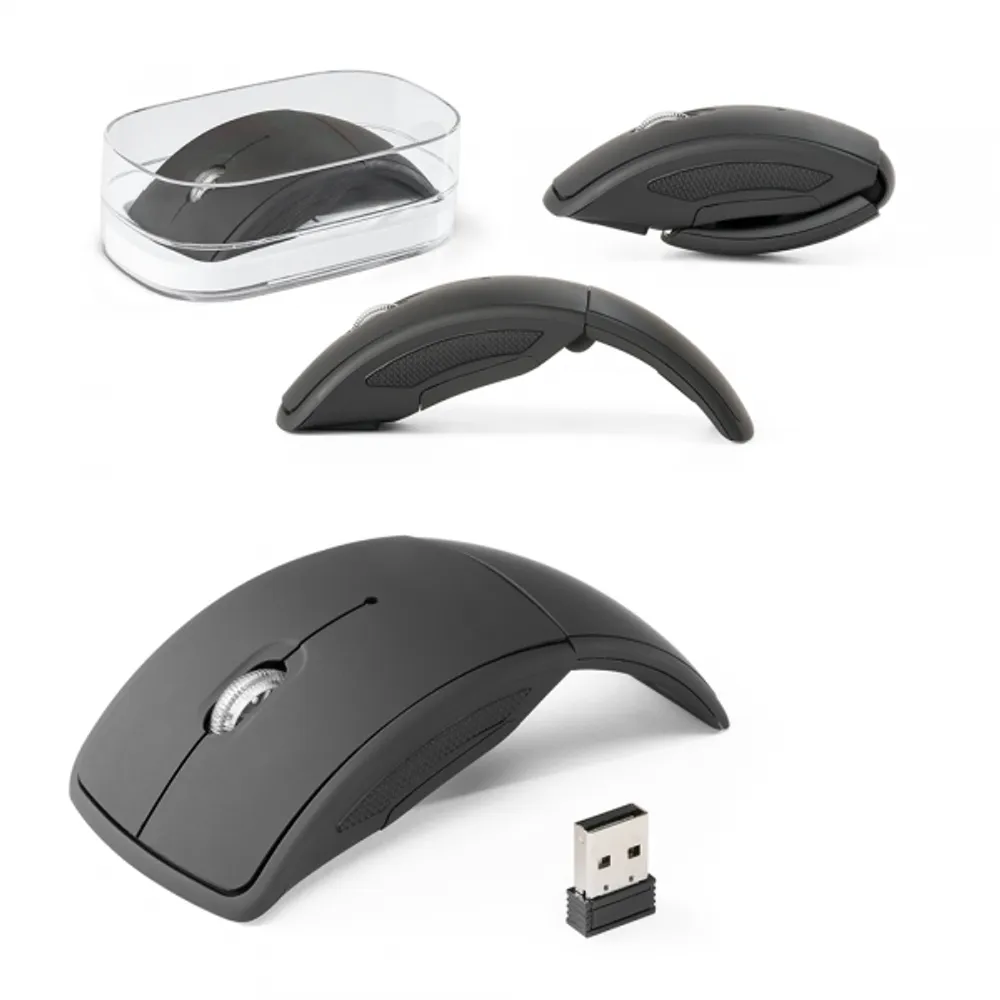 ALENCAR. Mouse wireless dobrável 24G. em ABS-97399