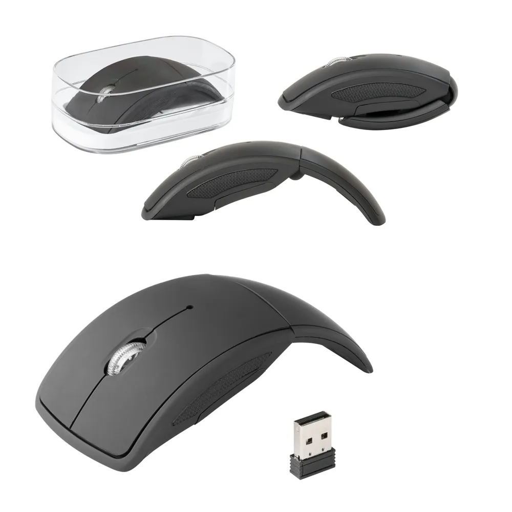 ALENCAR. Mouse wireless dobrável 24G. em ABS