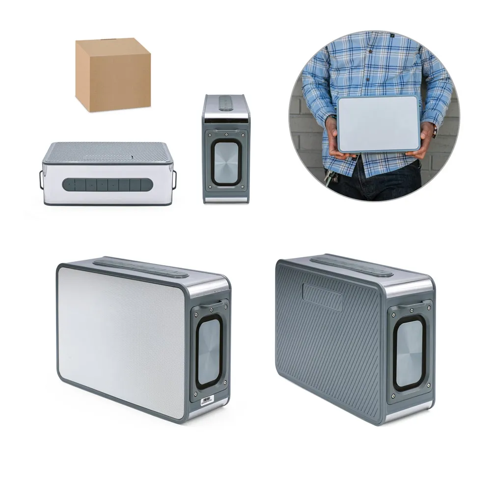 JOUNCER. Caixa de som em ABS 100% reciclado com microfone incorporado 5 200 mAh