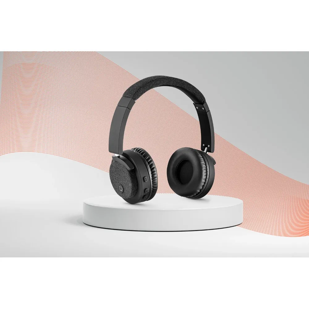 BEATDRUM. Fones de ouvido sem fios em ABS e tecido com ligação BT 5 0