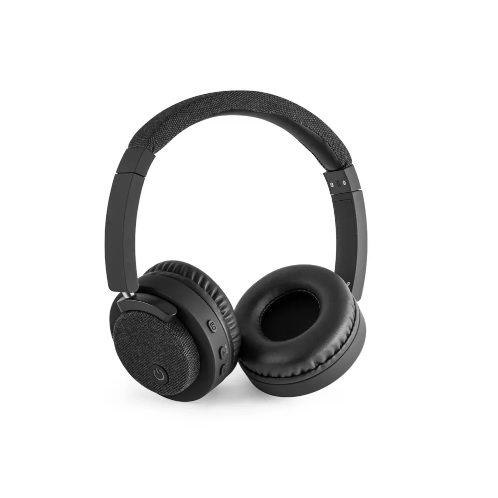 BEATDRUM. Fones de ouvido sem fios em ABS e tecido com autonomia de 16h
