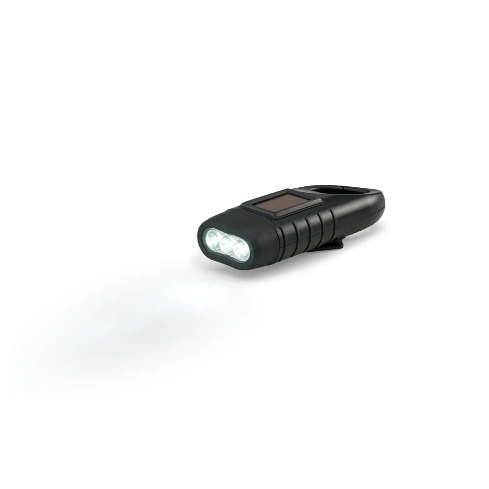SOLARKY. Lanterna compacta de 0 5 W em ABS, com 3 LEDs brancos com 90 lumens
