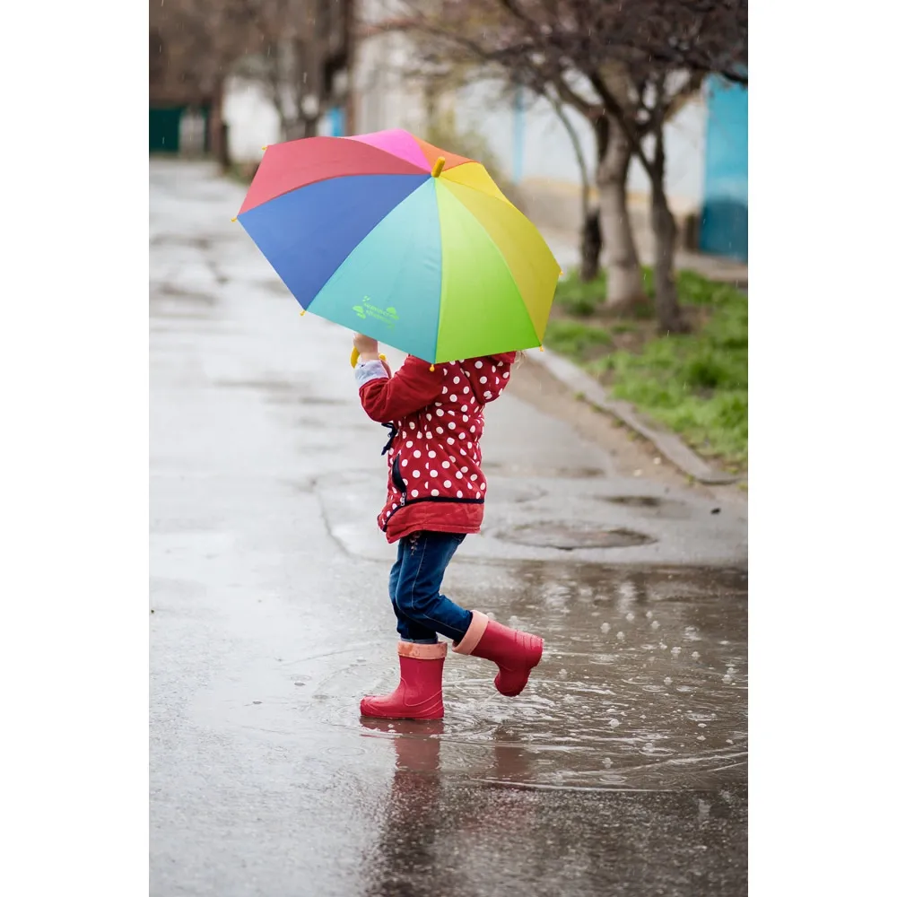 OLIVIA. Guarda-chuva colorido para criança de 19  em poliéster 190T