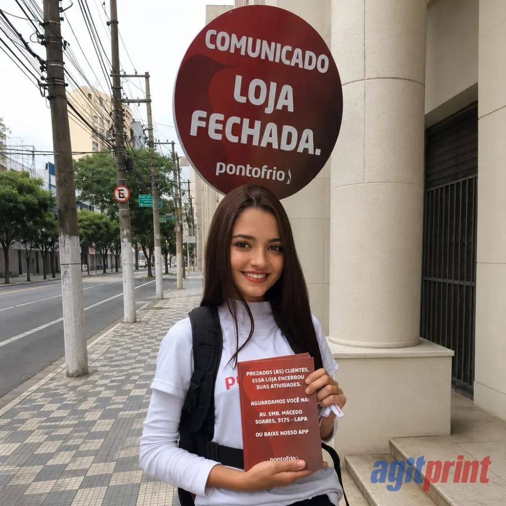 Promotora para Panfletagem + Mochila Pirulito-AG1037
