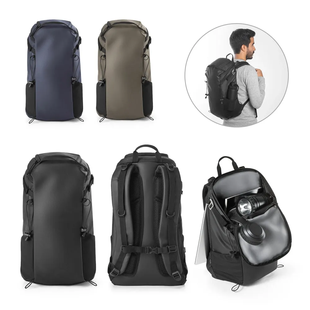 ALASCA. Mochila Hiking com revestimento à prova de água em 600D poliéster reciclado e 210D poliéster reciclado 14"-003MRP92092