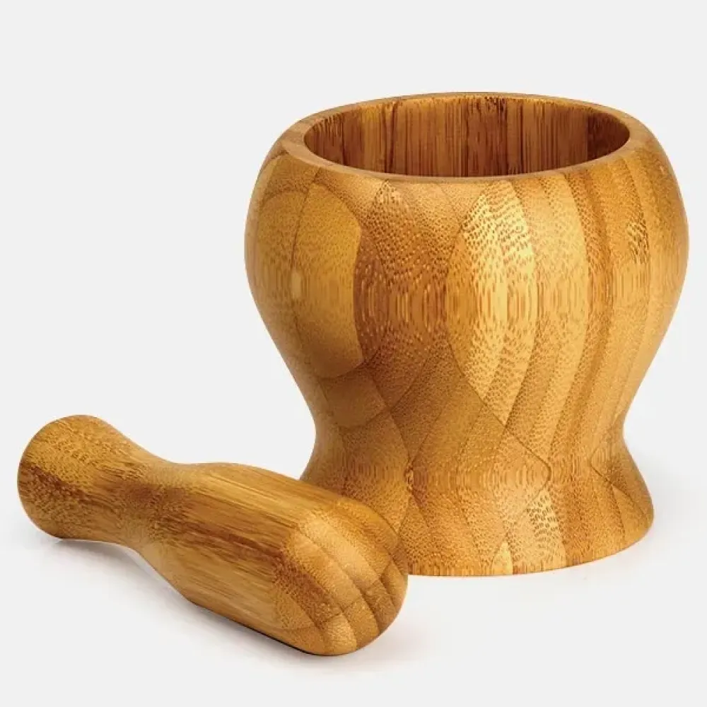 AMASSADOR DE TEMPEROS EM BAMBU PILÃO 14CM-TE-00863-BAMBU