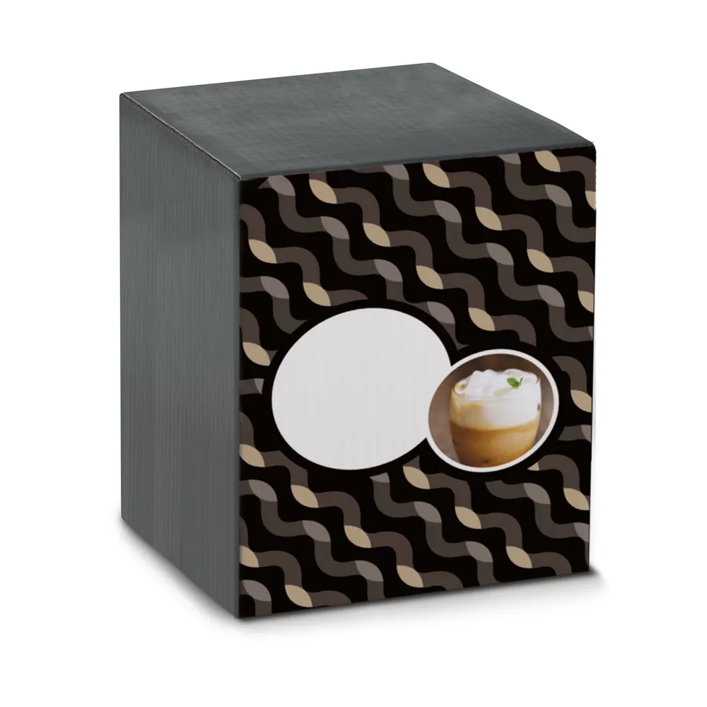 AMERICANO. Copo em vidro borossilicato com parede dupla isolada a ar 220 mL