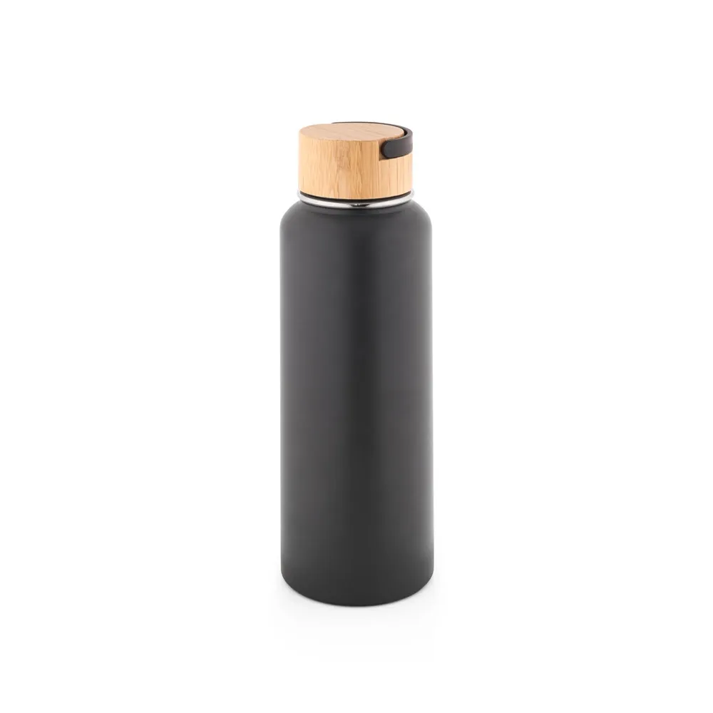 ARMSTRONG. Garrafa em aço inox 90% reciclado de parede dupla térmica, isolada a vácuo com revestimento em pó 1200 mL