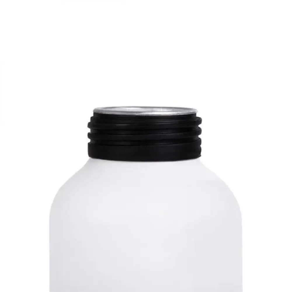 GARRAFA EM ALUMÍNIO BRANCO - 600 ML