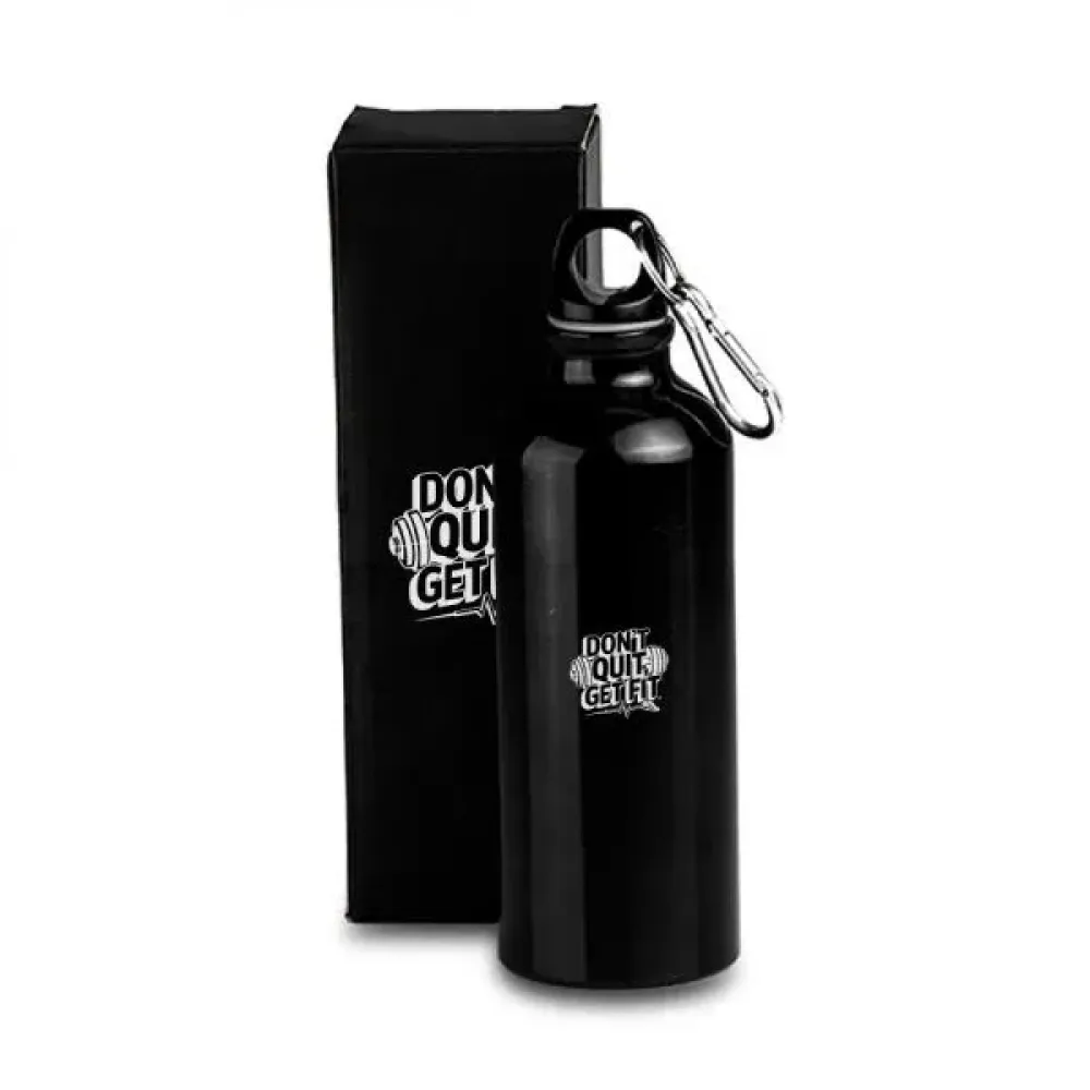 SQUEEZE EM ALUMÍNIO PRETO - 500ML