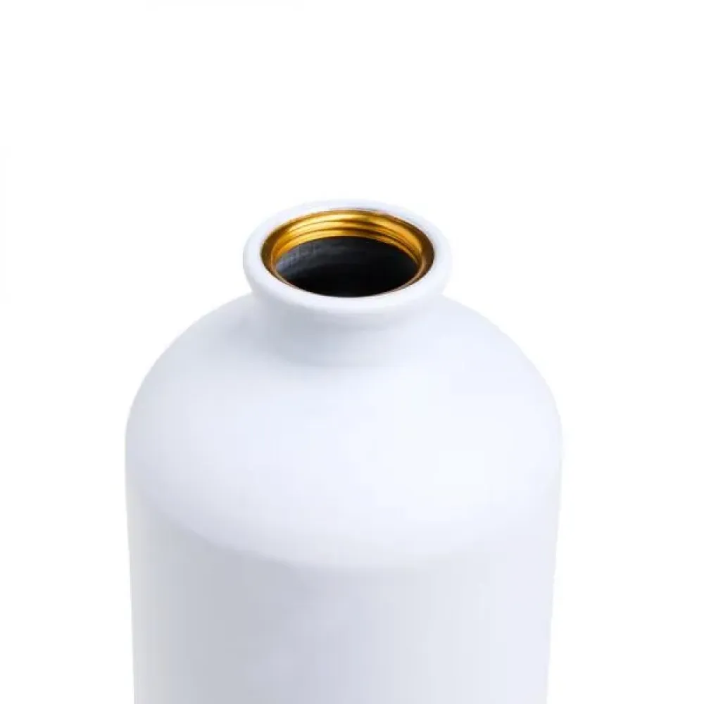 GARRAFA EM ALUMÍNIO BRANCA - 1 LITRO