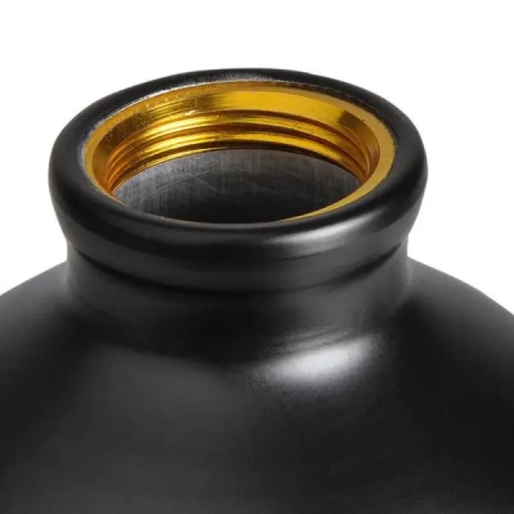 GARRAFA EM ALUMÍNIO PRETA - 1 LITRO