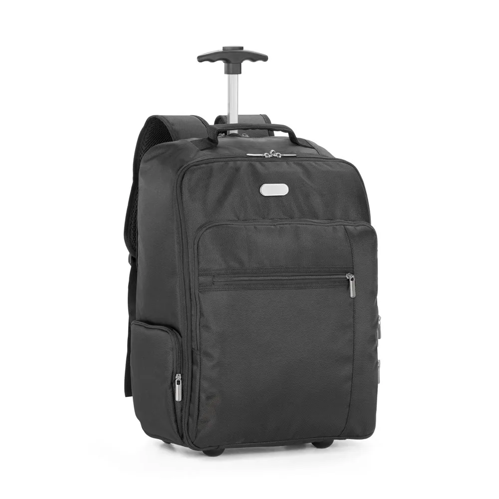 AVENIR. Mochila trolley para notebook 17 em 1680D e 300D PRETO
