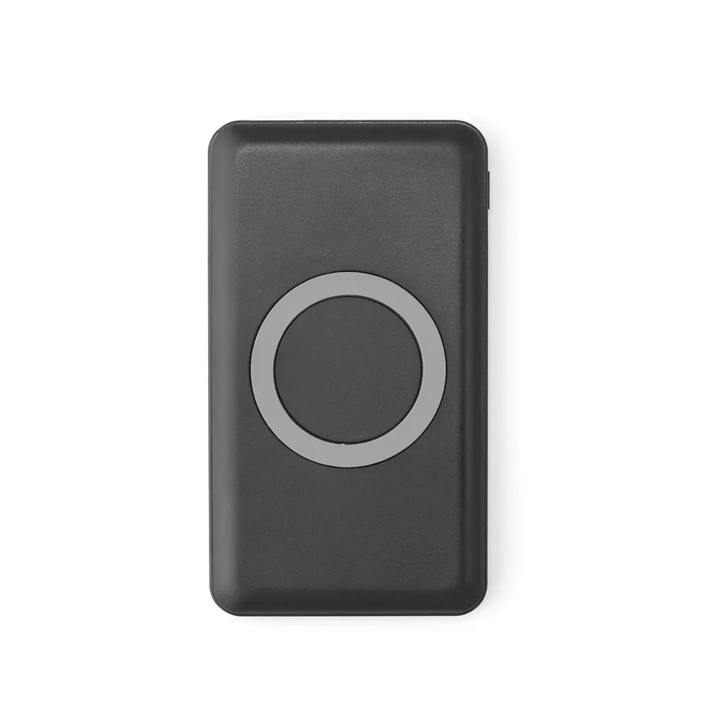 AZOFI. Bateria portátil e carregador wireless em alumínio 4000 mAh PRETO-97079-PRE