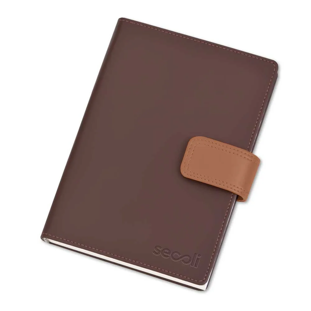 Agenda Capa PU com Aba de Fecho
