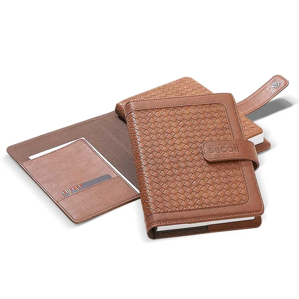 Agenda Capa PU com Aba de Fecho e Bolso Interno-AGE-812