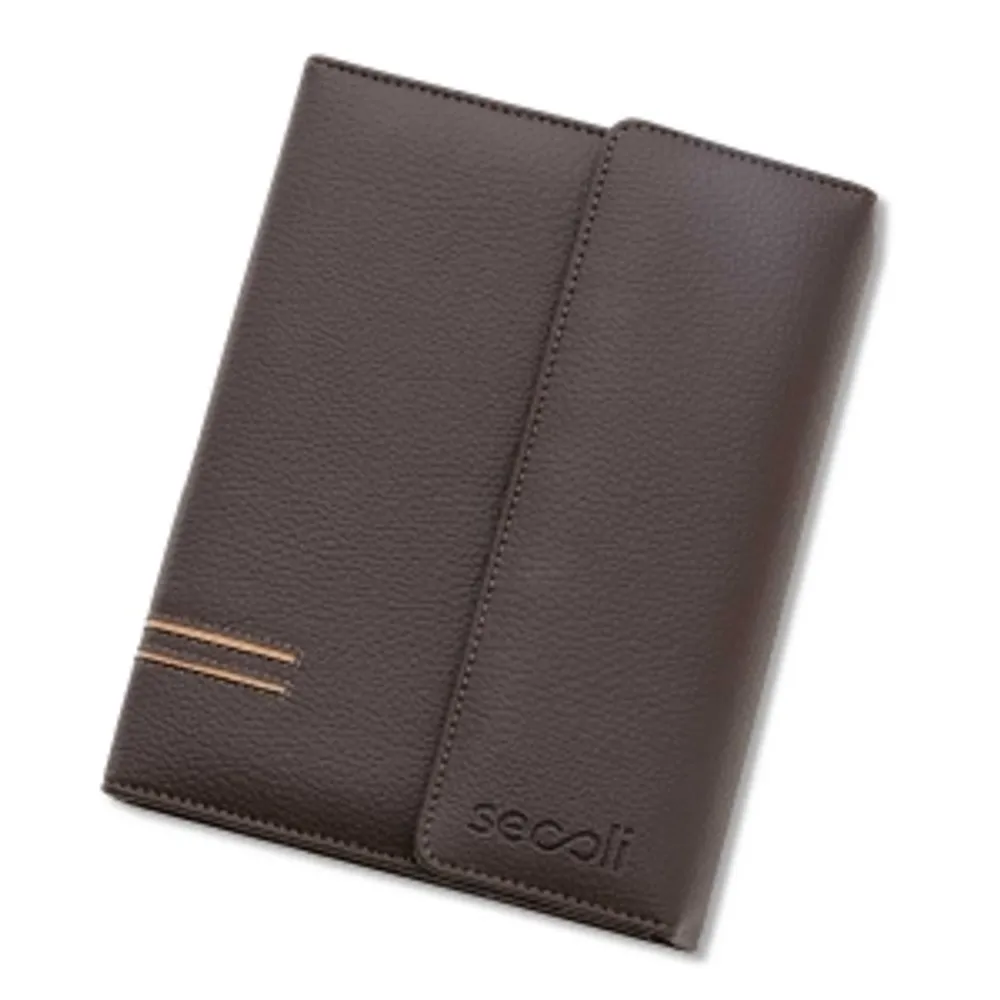 Agenda Capa PU com Fecho Oculto