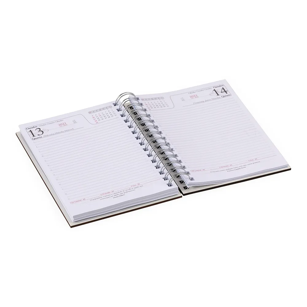 Agenda Diária Wire-o MDF Sublimática