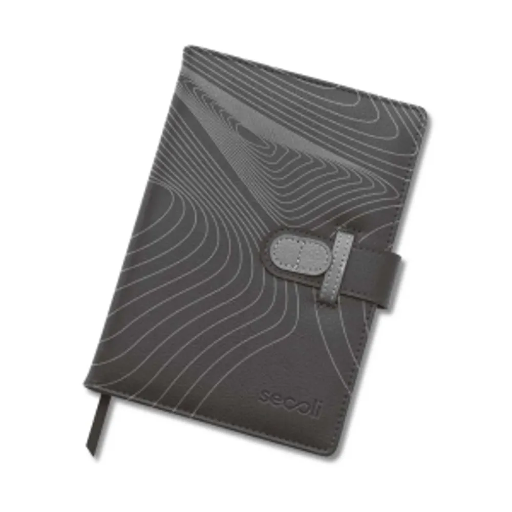 Agenda com relevo orgânico