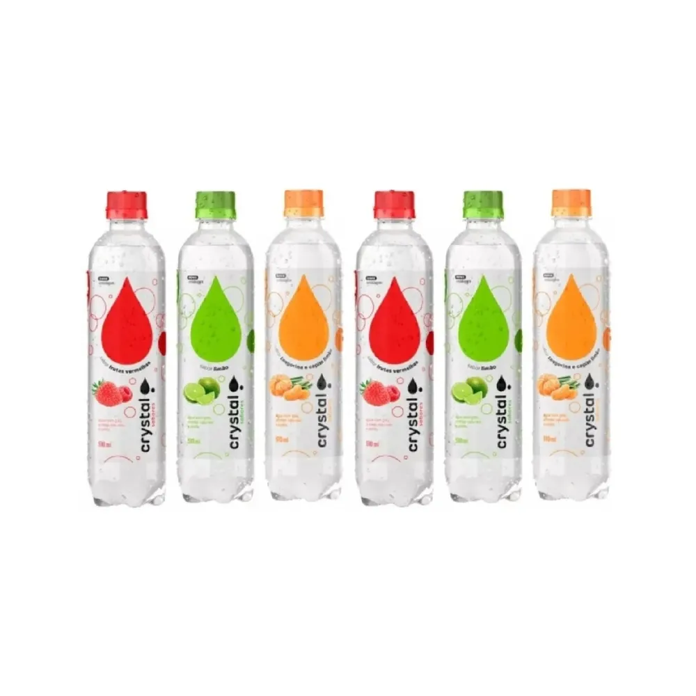 Água Saborizada Crystal Com Gás 510 Ml-AQG01