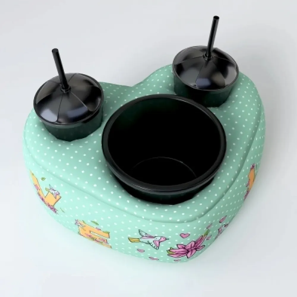 Almofada Porta Pipoca Coração Dia dos Namorados