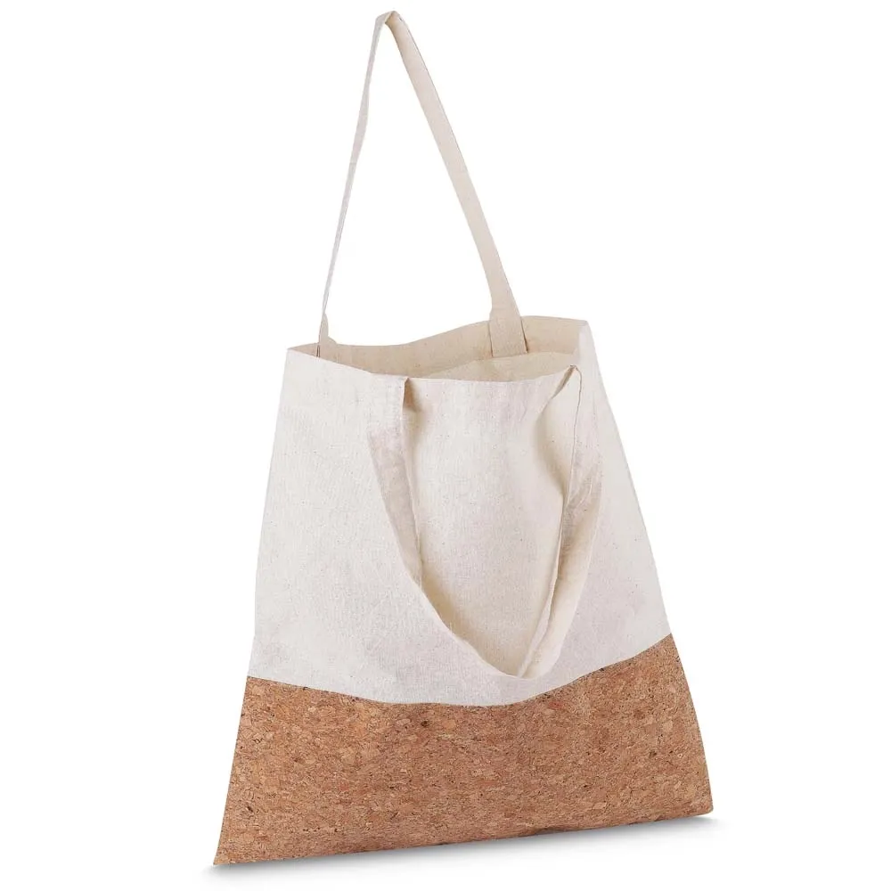 Sacola em Algodão 140g/m² e Cortiça (39x35x9cm)