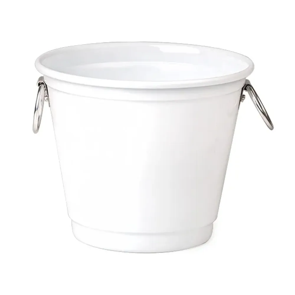 BALDE PARA GELO COM ARGOLAS - BRANCO - 3L-KB-03030