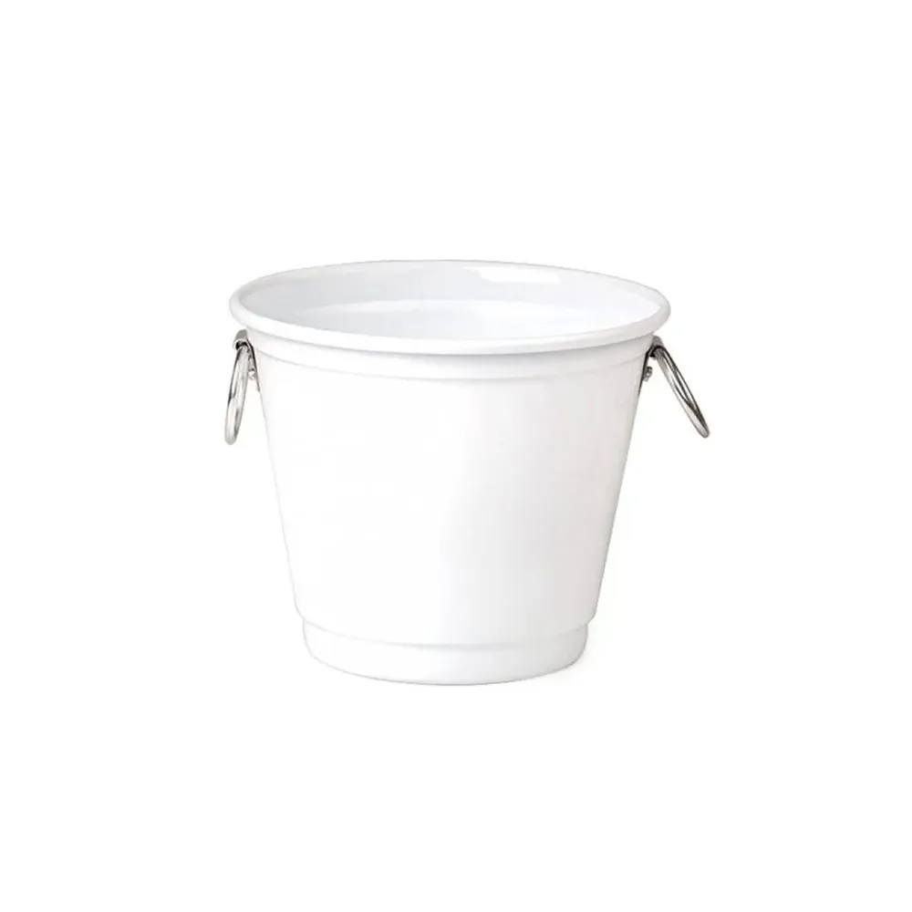 BALDE PARA GELO COM ARGOLAS - BRANCO - 4L-KB-03030