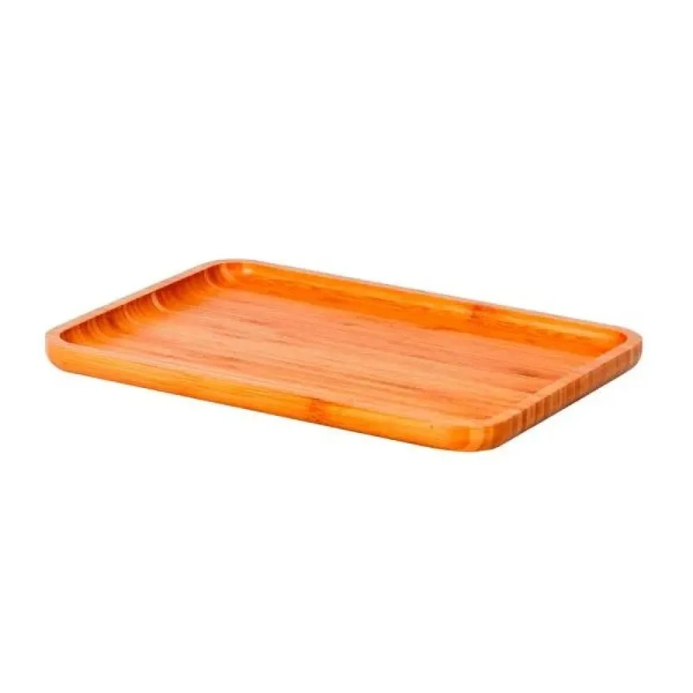 BANDEJA EM BAMBU PARA SERVIR - 28X20CM