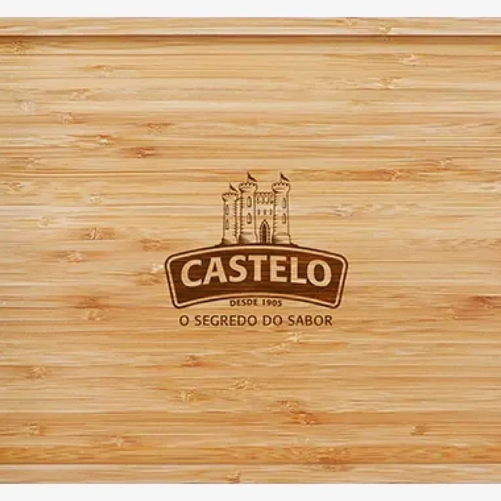 BANDEJA EM BAMBU PARA SERVIR - 28X20CM