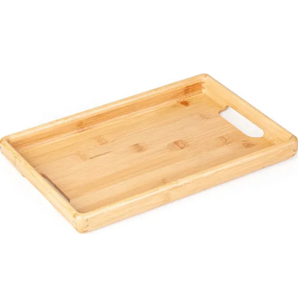 BANDEJA EM BAMBU PARA SERVIR – 32X22X3CM