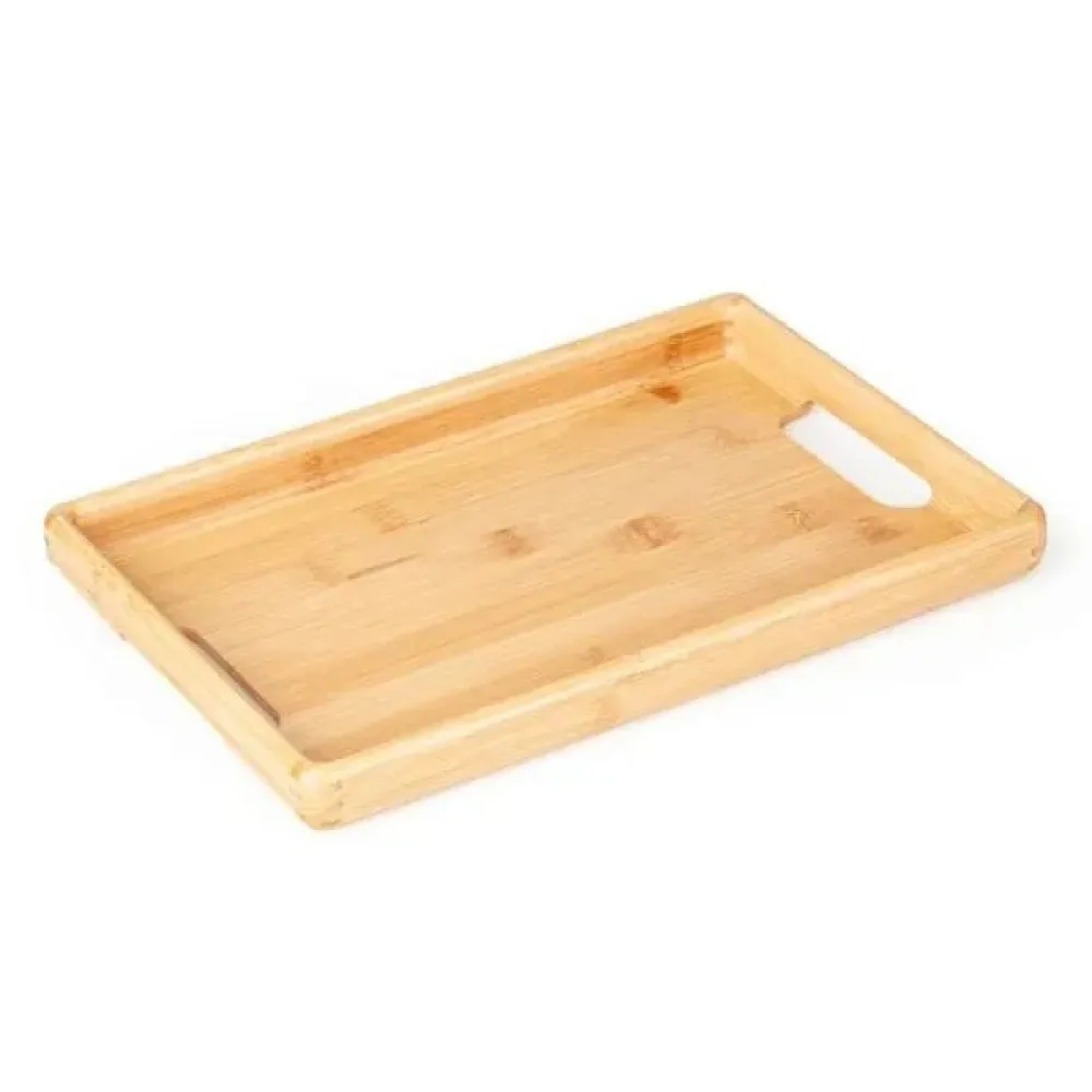 BANDEJA EM BAMBU PARA SERVIR - 32X22X3CM-BT-05323