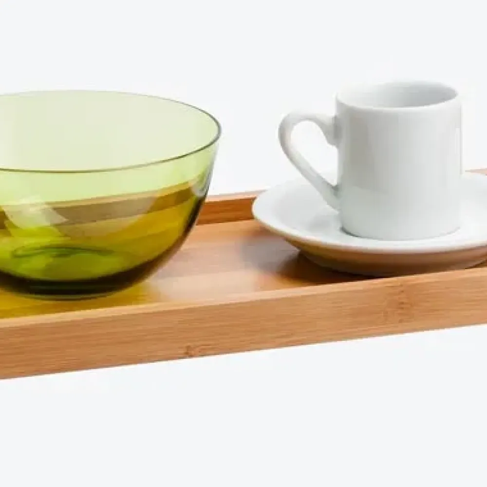 BANDEJA PARA SERVIR EM BAMBU GÊNOVA 32CM X 14CM