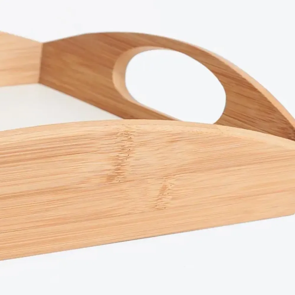 BANDEJA RETANGULAR PARA SERVIR EM BAMBU ITÁLIA 35 CM