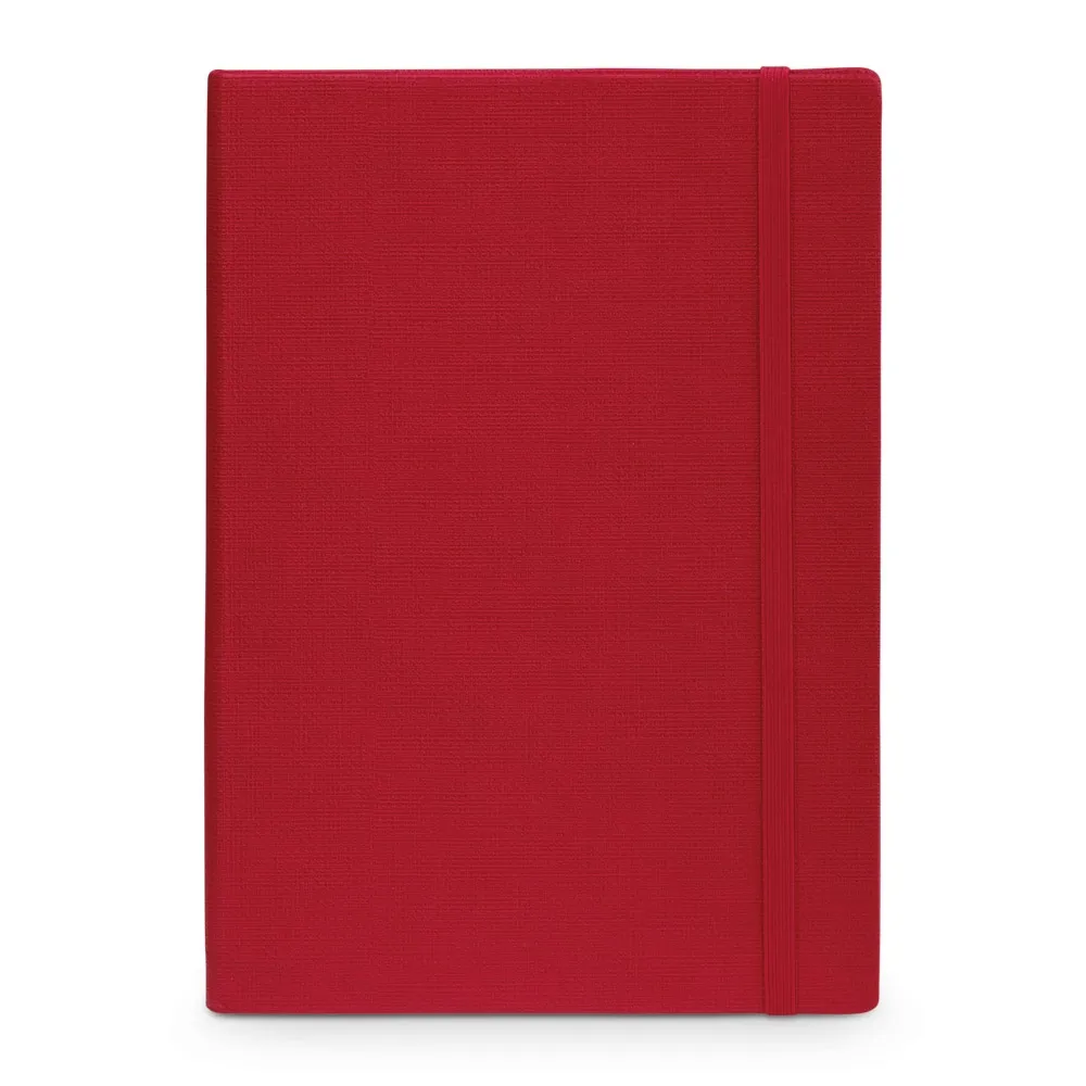 BERGSON. Caderno capa dura em cartão e em PU térmico VERMELHO-93736-VM