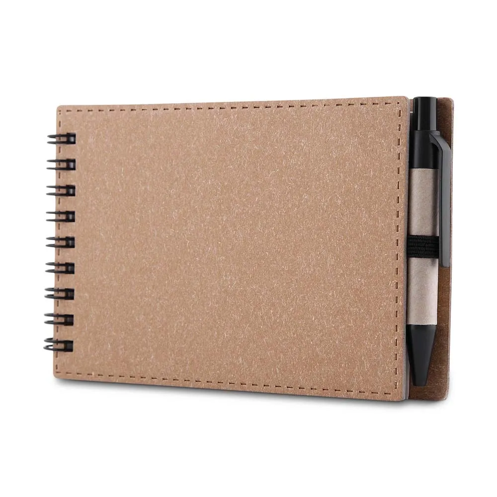 Mini Caderno de anotações com caneta