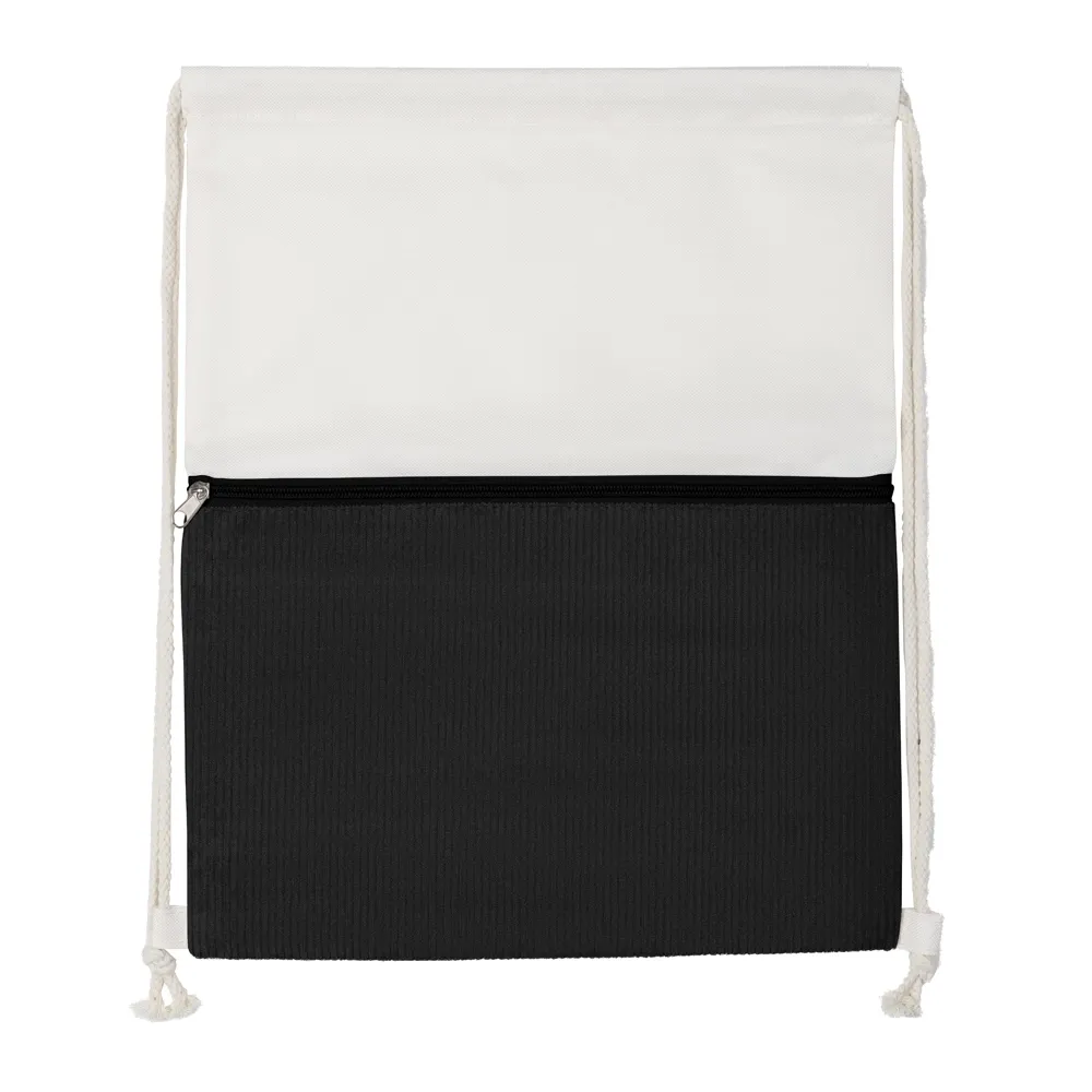 Sacola/Mochila em poliéster e veludo (41x34,4cm)-BP0003