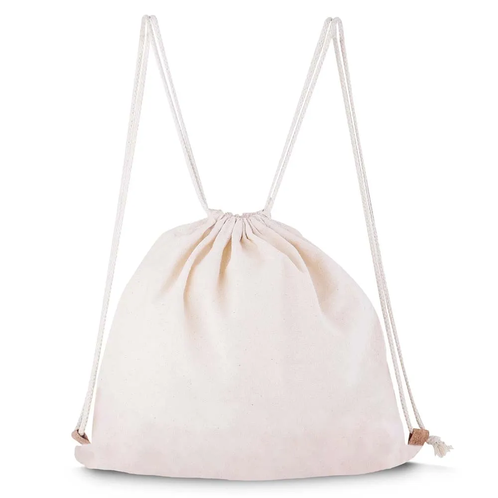 Sacola/Mochila em Algodão e Cortiça 140g/m² (39x37x8,5cm)