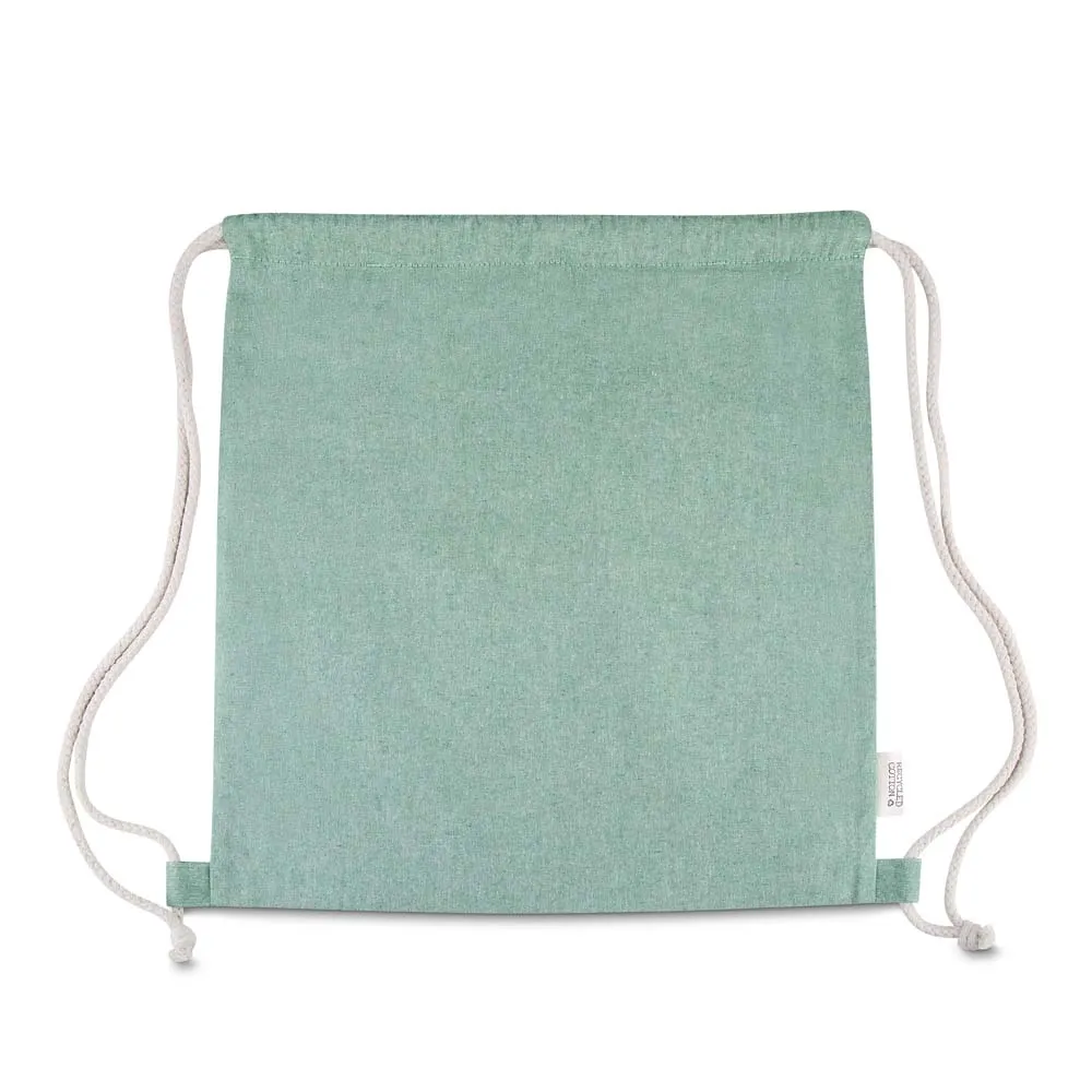 Sacola/Mochila em algodão mescla reciclado 140g/m²