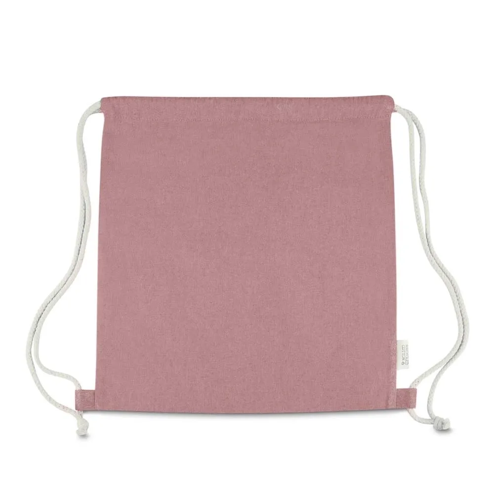 Sacola/Mochila em algodão mescla reciclado 140g/m²