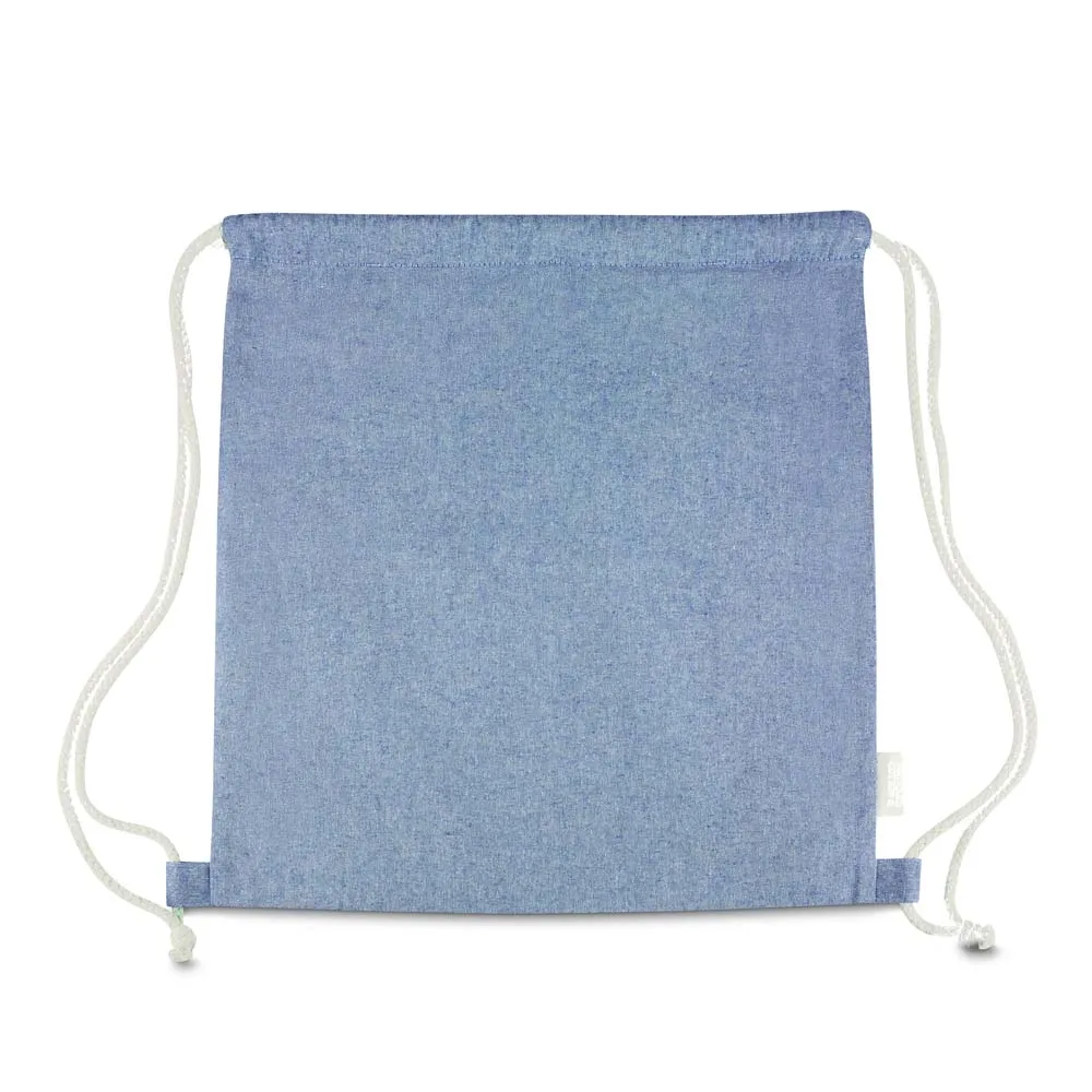 Sacola/Mochila em algodão mescla reciclado 140g/m²-BP0011