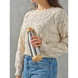 Miniatura de imagem do produto BROMELL 550. Garrafa em aço inox (90% reciclado) com tampa em bambu 550 mL