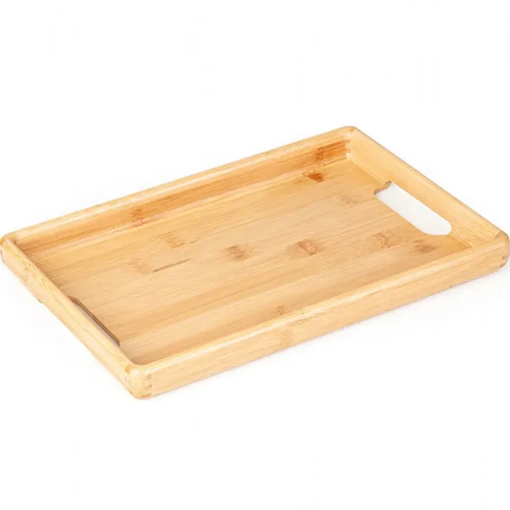 BANDEJA EM BAMBU PARA SERVIR - 32X22X3CM-BT-05323