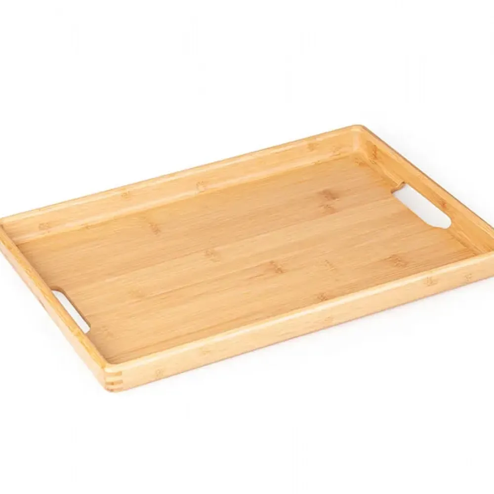 BANDEJA EM BAMBU PARA SERVIR - 40X28X3CM-BT-05403