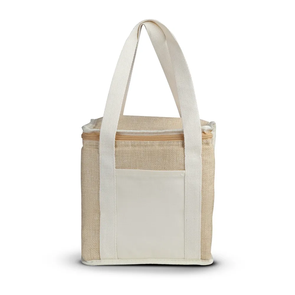 Bolsa Térmica em algodão e Juta sintética (21x19x15cm)