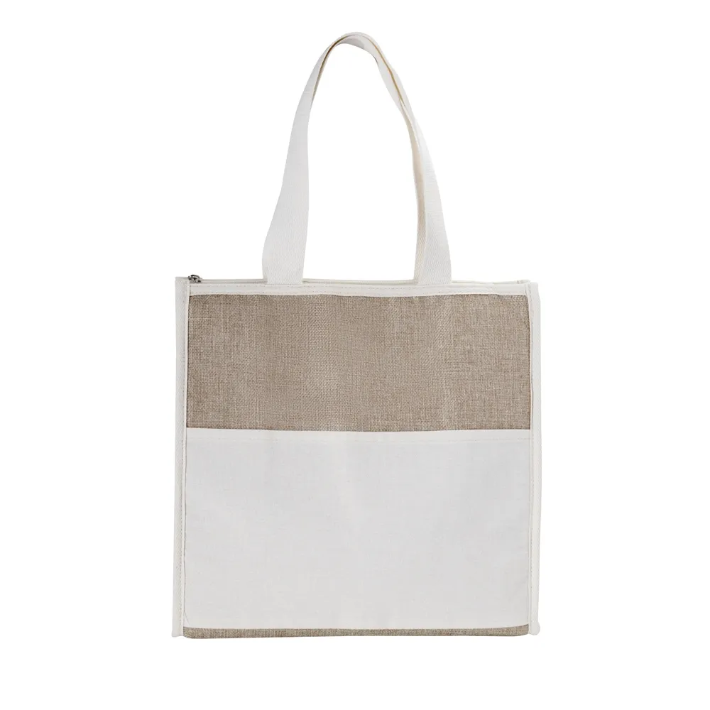 Bolsa Térmica em algodão e Juta sintética (34x34x16cm)