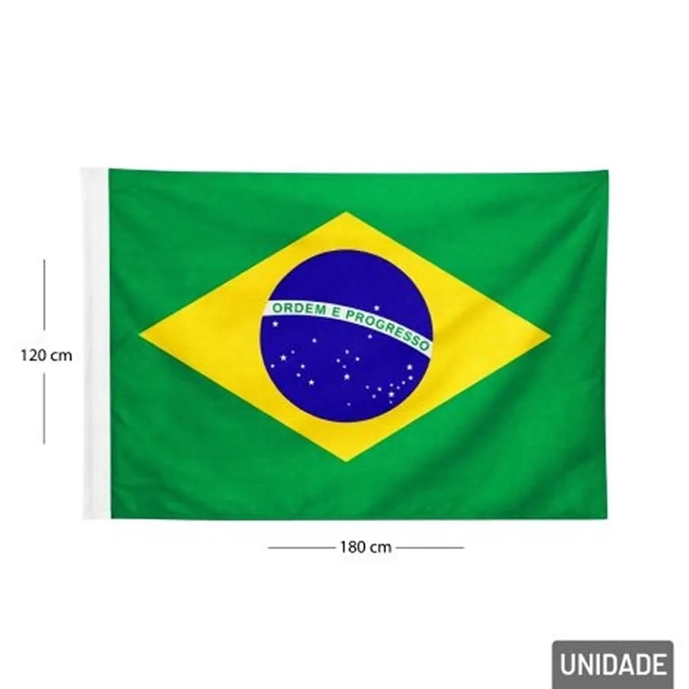 Bandeira do Brasil 180x120 Poliéster -Bandeira002