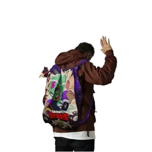 Sacochila em Nylon 330 com alça em fita de 30mm 40x45x10-BCSILA-0004