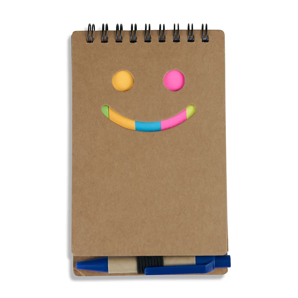 #Bloco de Anotações com Autoadesivos e Caneta-14309